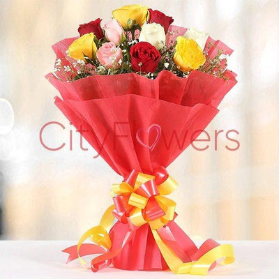 DOZEN ROSES flowers CityFlowersIndia 