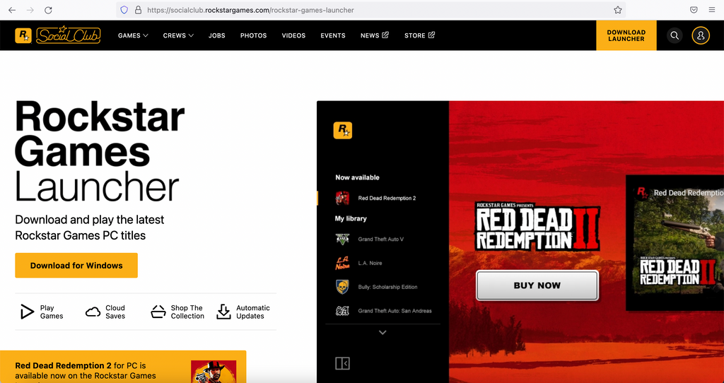 Rockstar Games website - 95gameshop.com