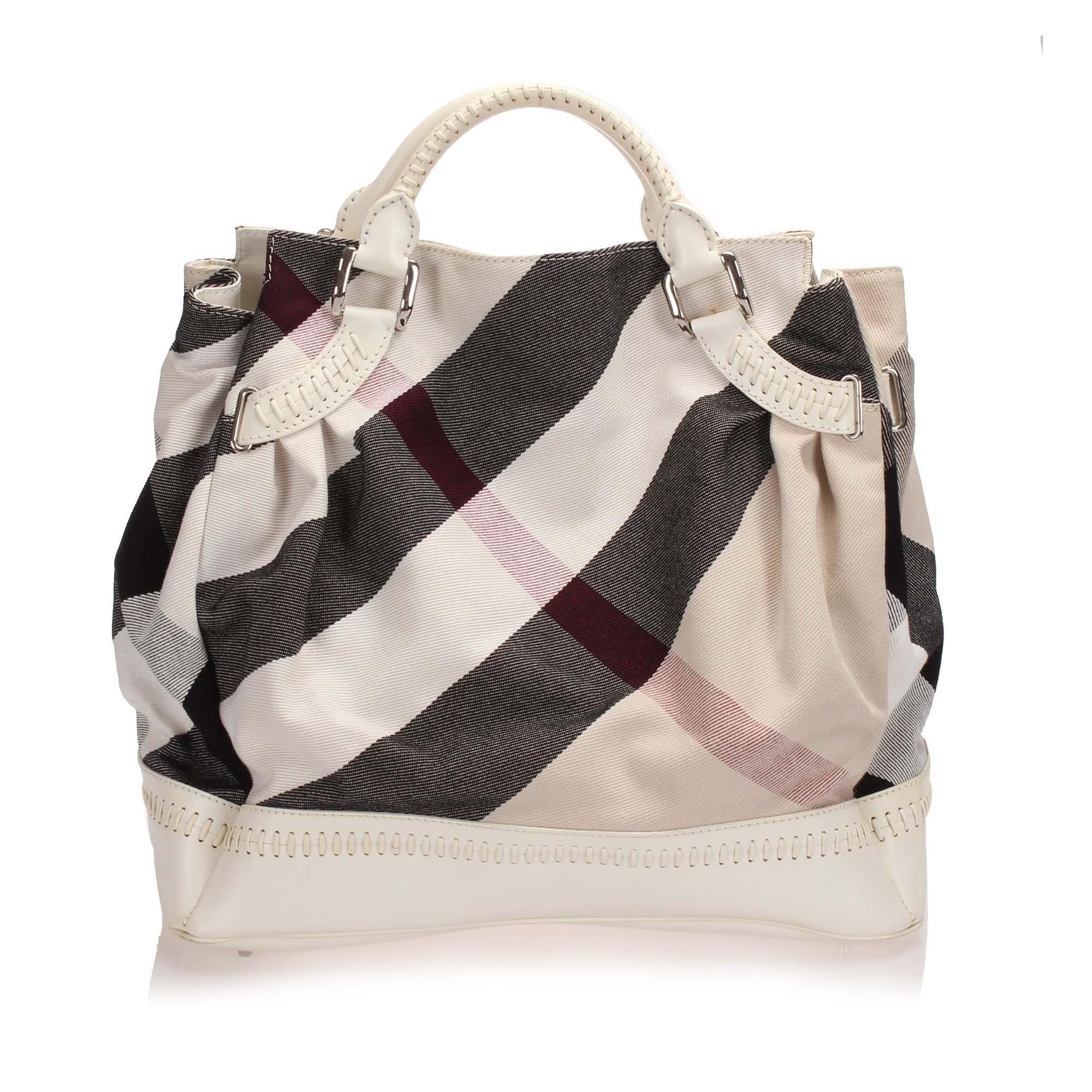 Burberry Mega Check Tote (SHG-13209) – ZAK BAGS ©️ | Luxury Bags