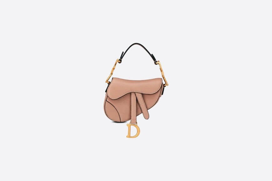 Dior - Micro Saddle Bag Latte Goatskin - Fablle