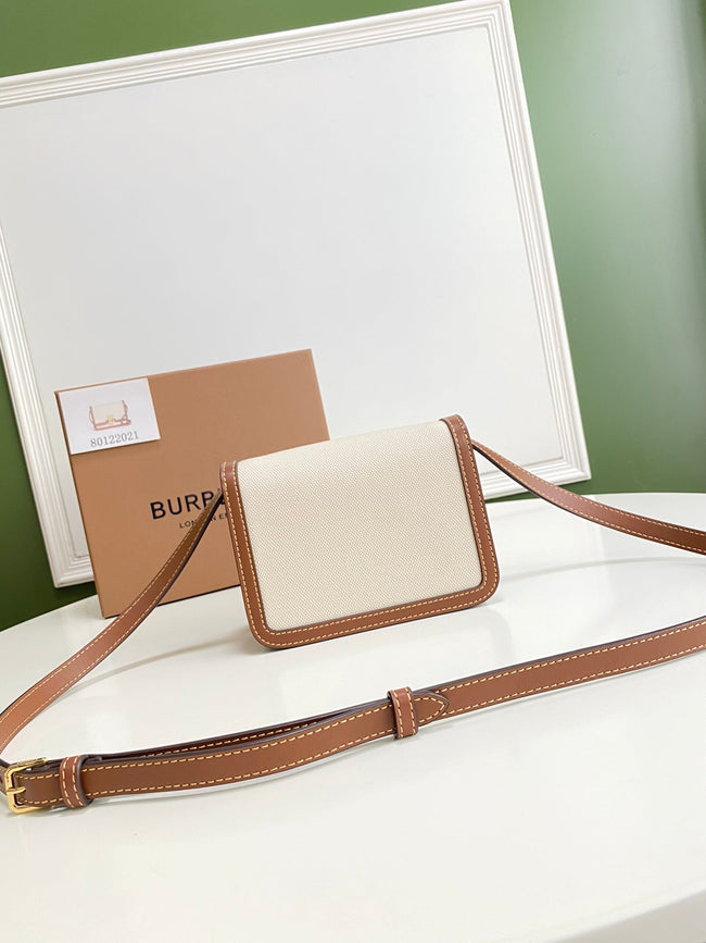 Burberry Small Two Tone Canvas Leather TB Bag – ZAK BAGS ©️ | Luxury Bags