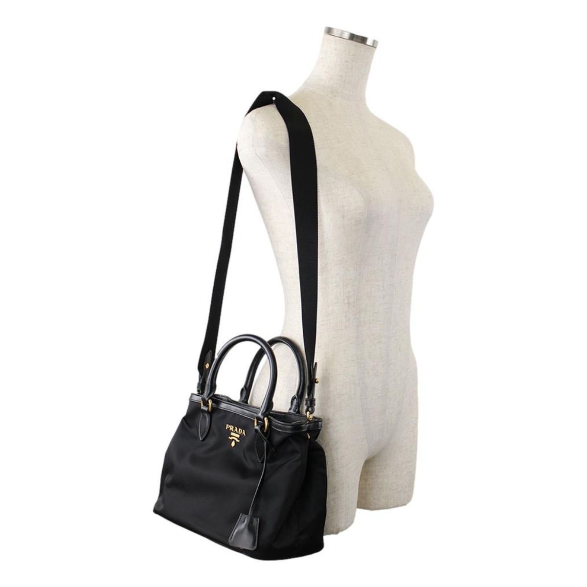 Prada Black Tessuto Nylon Soft Calf Leather Trim Cross Body Bag 1BA172 –  ZAK BAGS ©️ | Luxury Bags