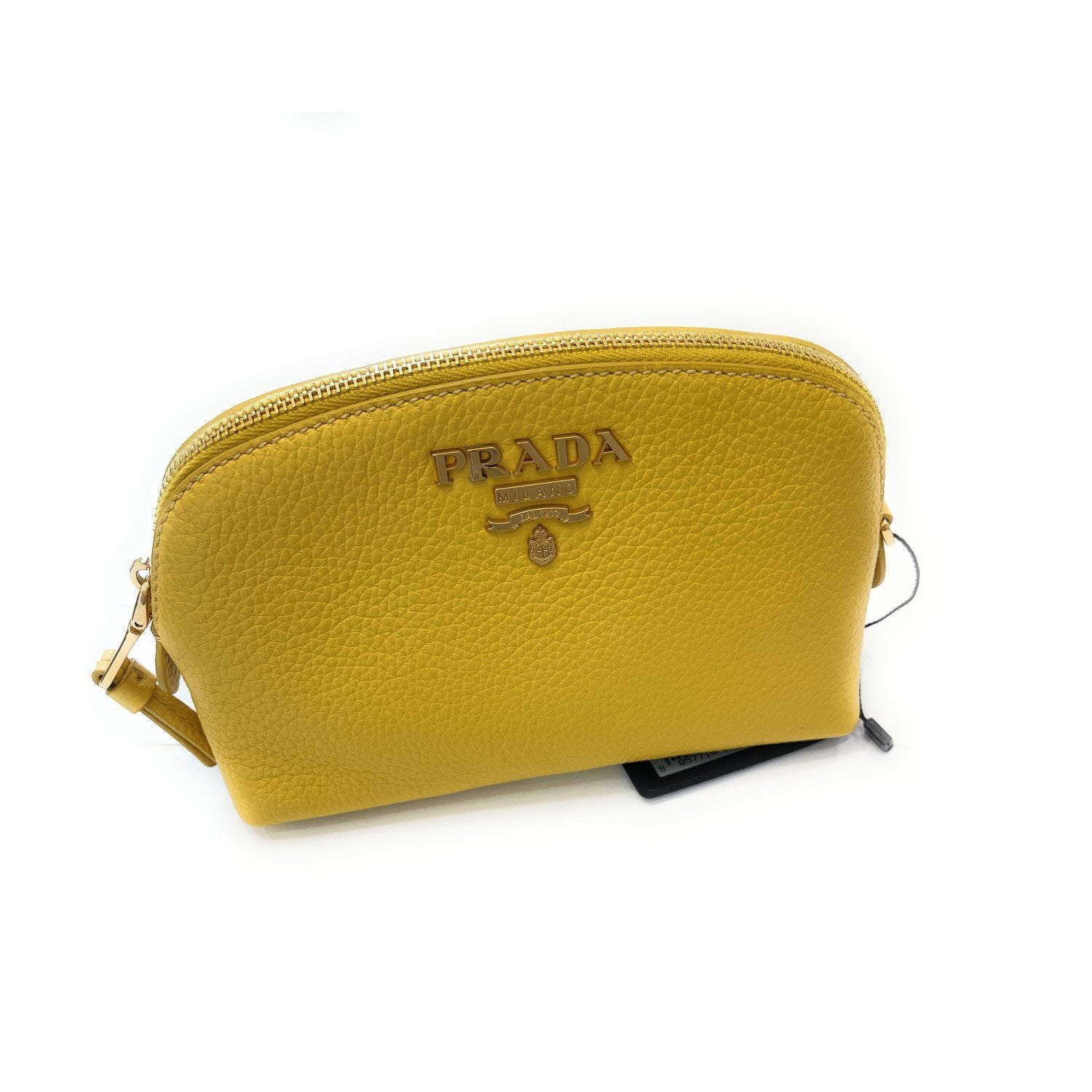 Prada Yellow Vitello Daino Pouch Vanity Cosmetic Case 1ND005 – ZAK BAGS ©️  | Luxury Bags