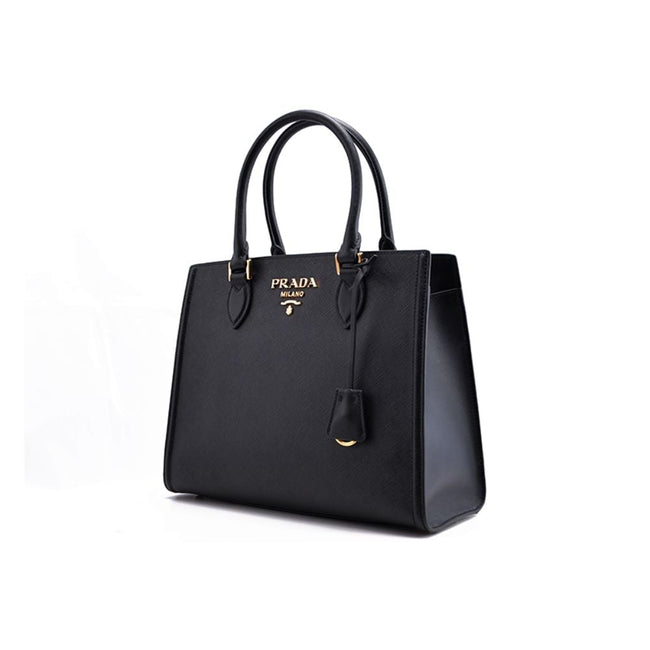 Prada Saffiano Lux Black Medium Satchel Handbag 1BA227 – ZAK BAGS ©️ |  Luxury Bags