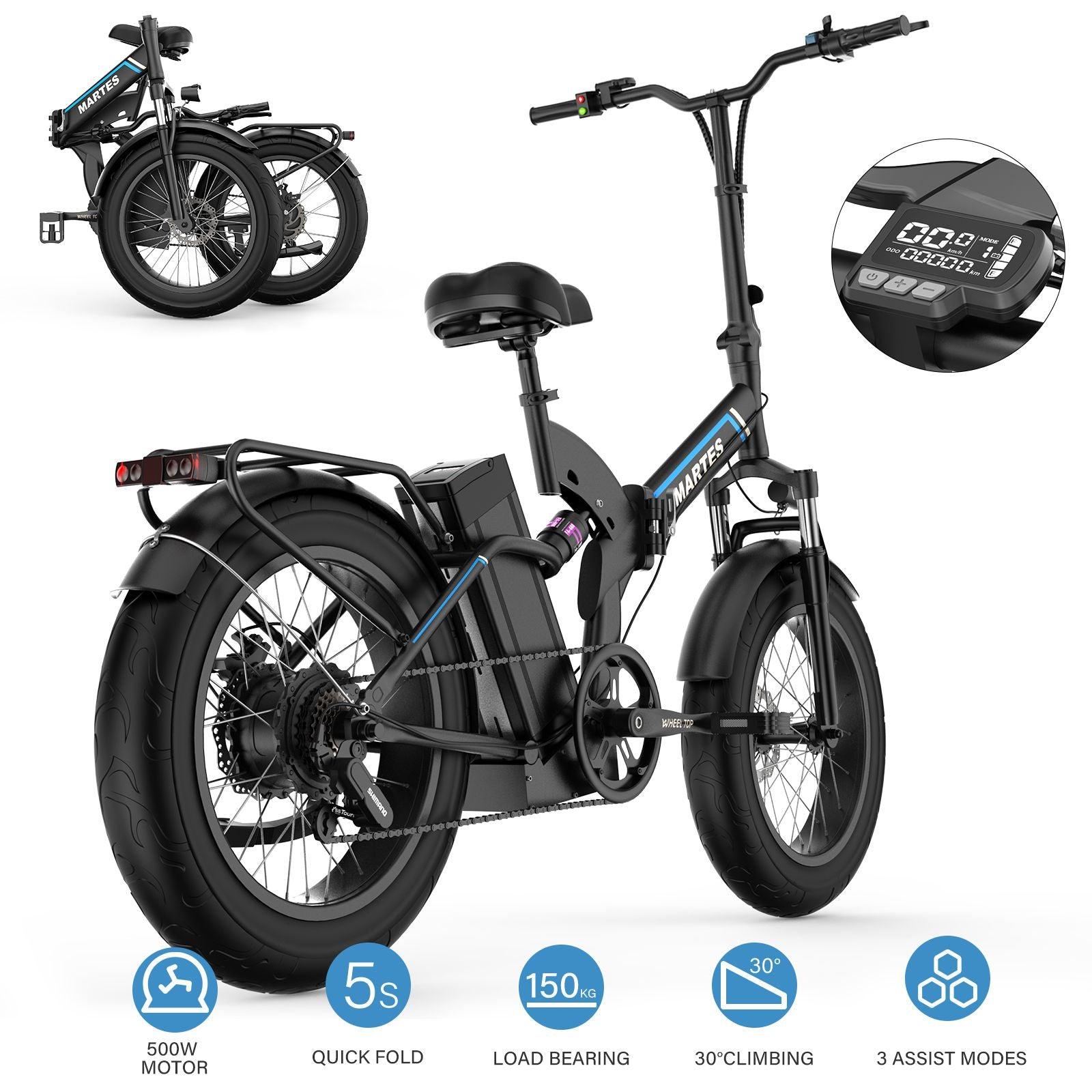 Martes electric folding sales bike review