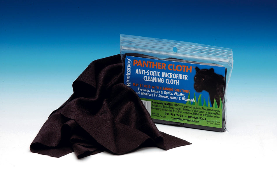 Kinetronics Soft Microfiber Anti-Static Cloth - 10 x 18 KSASC