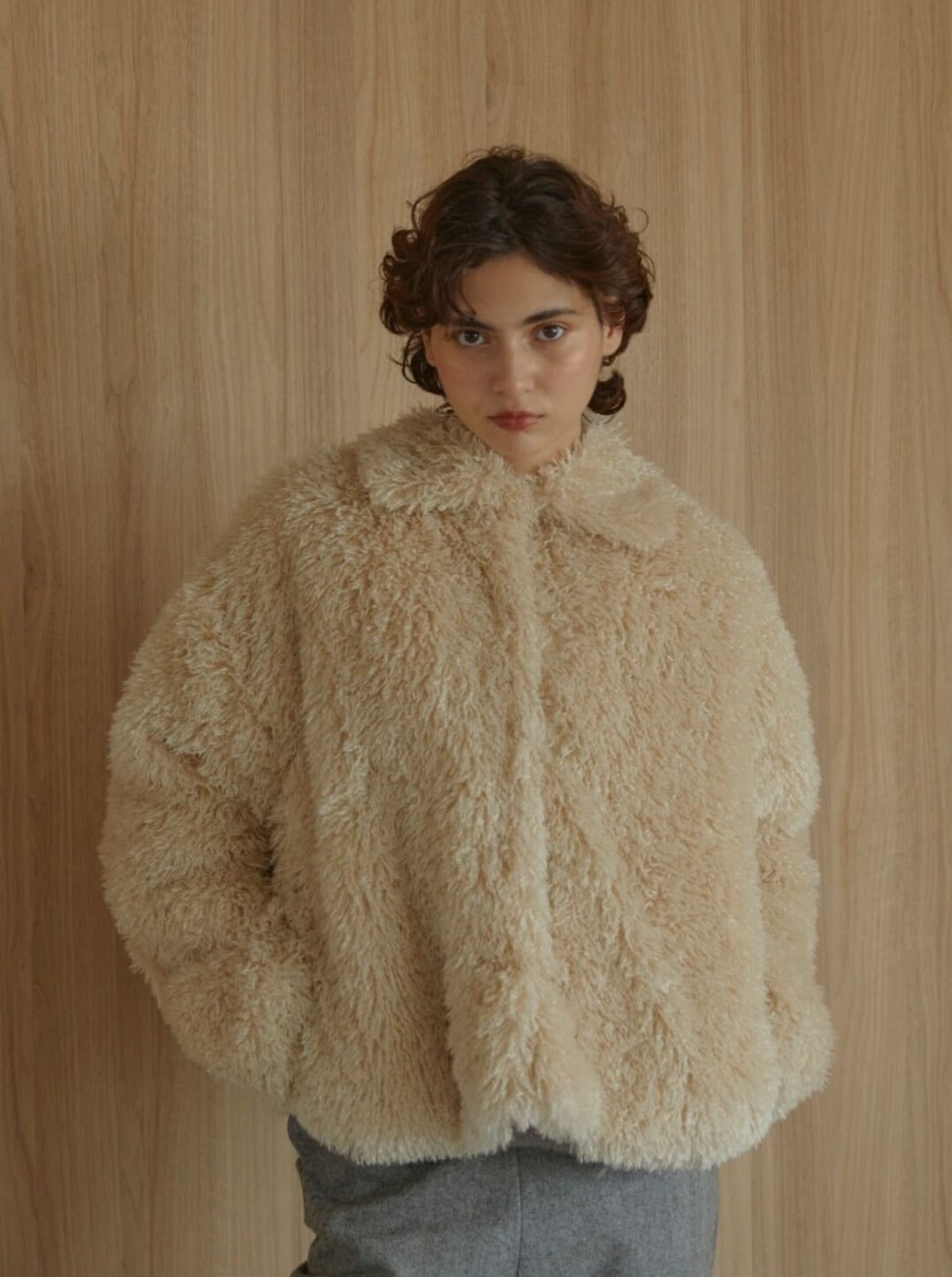 【MIRO AMURETTE】short eco fur coat