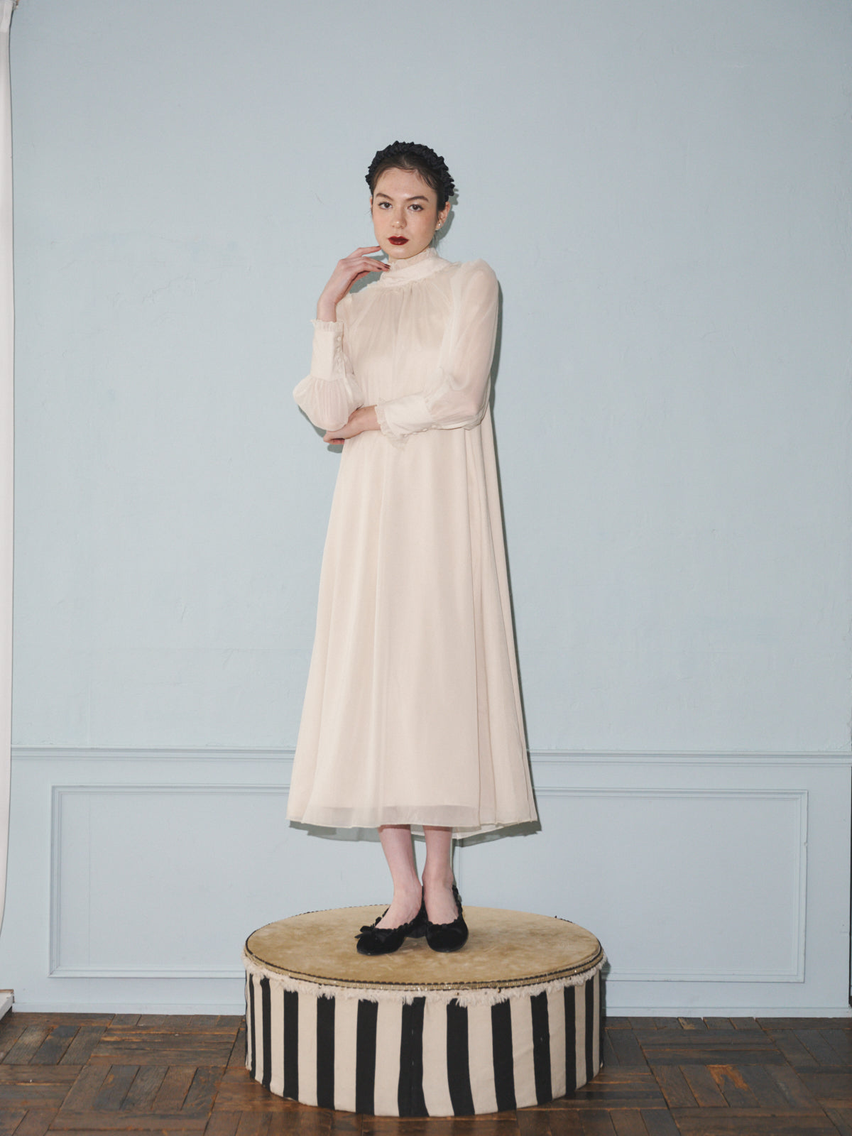 MIRO AMURETTE CHIFFON ELEGANT DRESS 【特別訳あり特価】 27%割引