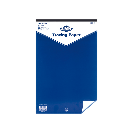 Alvin 6855-B-3 Tracing Paper with Title Block and Border 100-Sheet Pack 11 x 17
