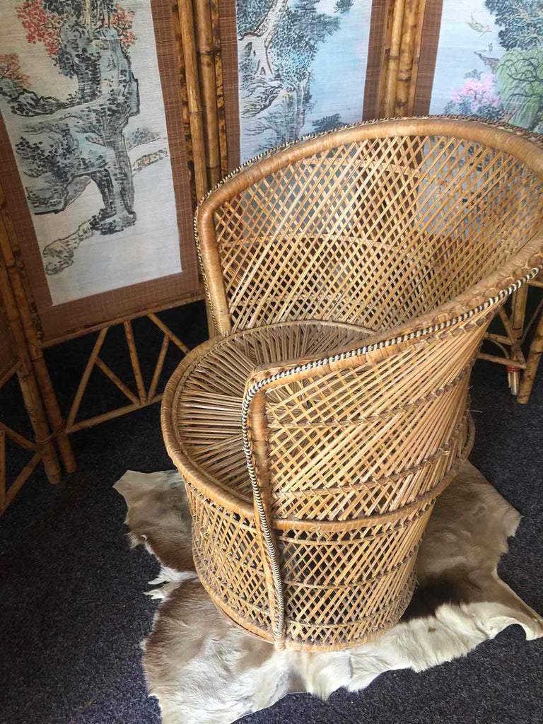 cane tub chair