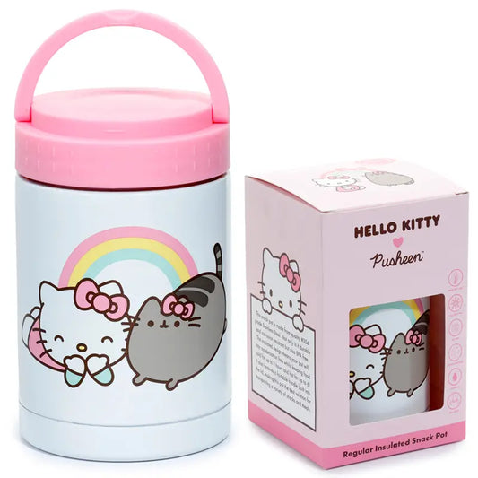 Hello Kitty x Pusheen Shatterproof Water Bottle with Pop-Up Straw