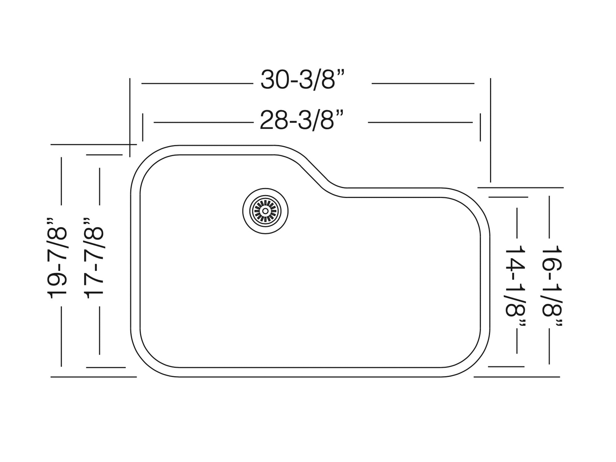 31 x 22 single bowl kitchen sink home depot