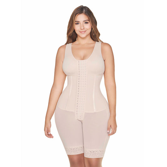 Fajas MariaE FU121 Post Surgery Open Bust Shapewear Bodysuit Daily