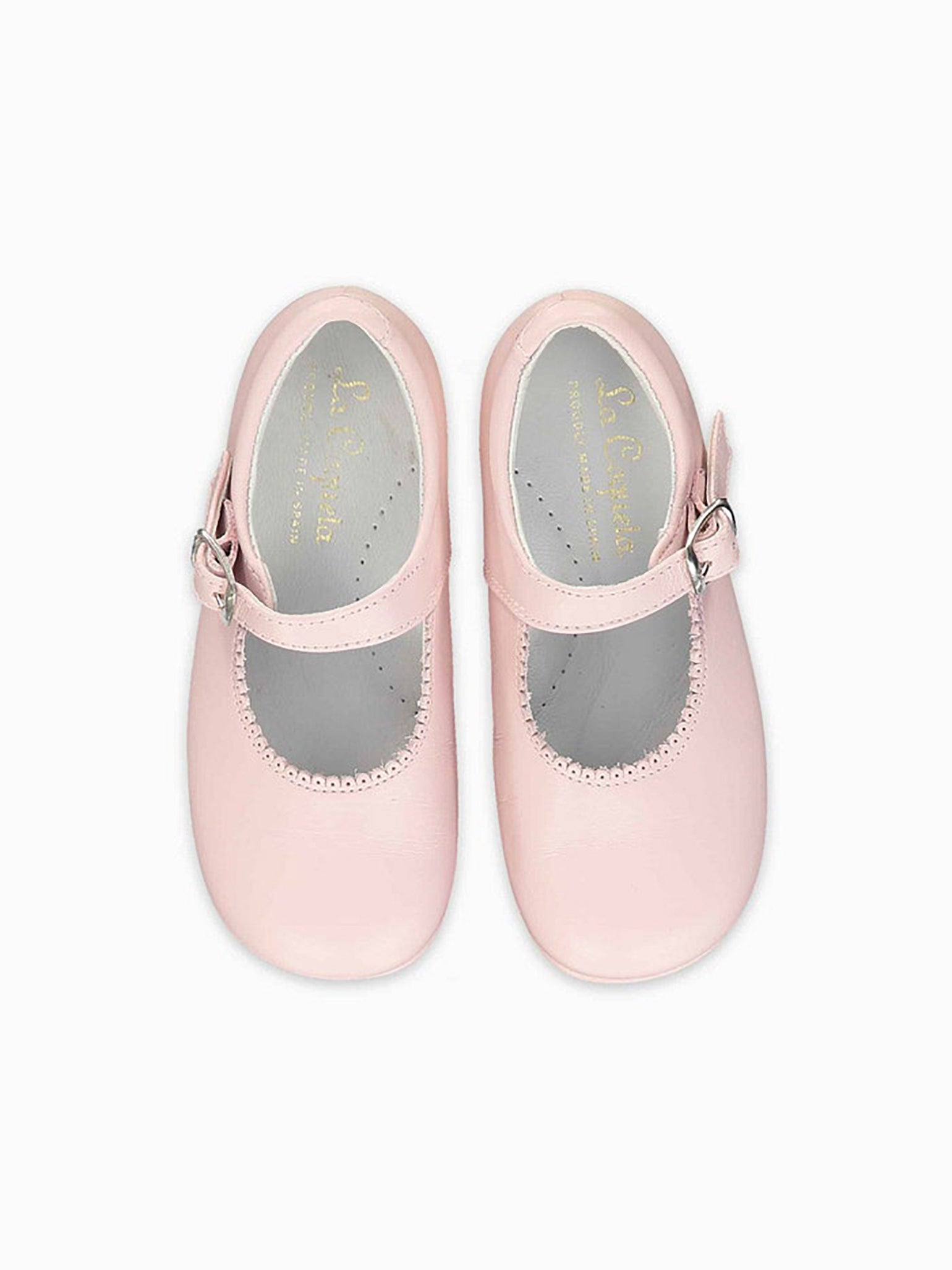 Image of Light Pink Leather Toddler Mary Jane Shoes