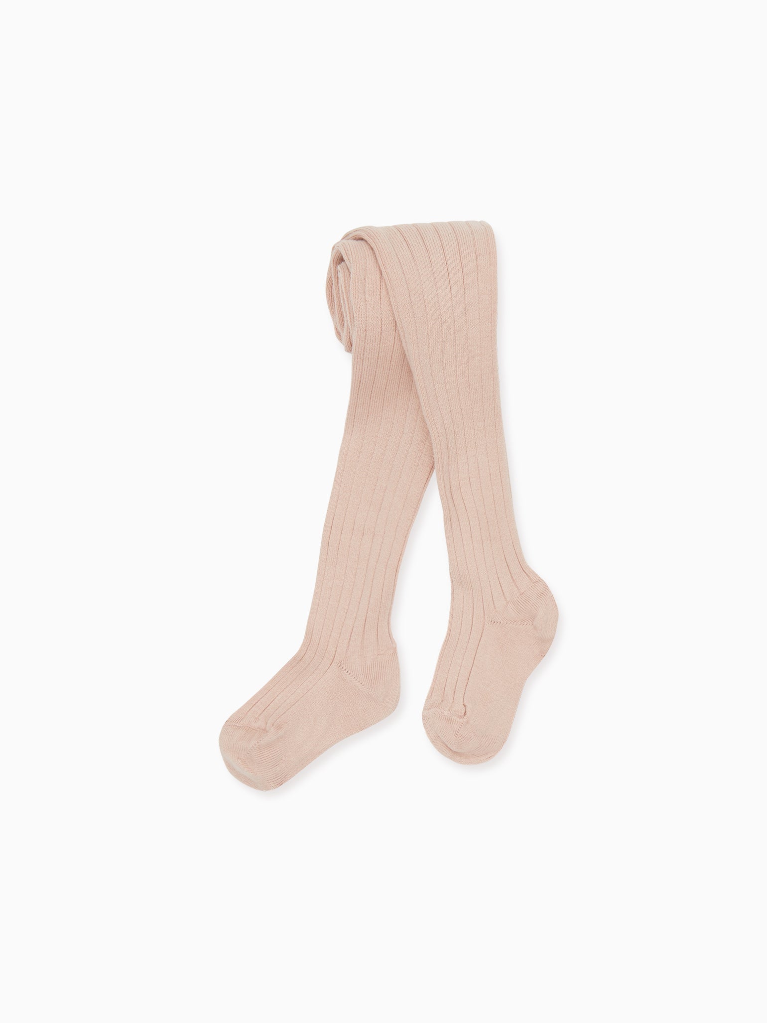 Pale Pink Fine Ribbed Socks