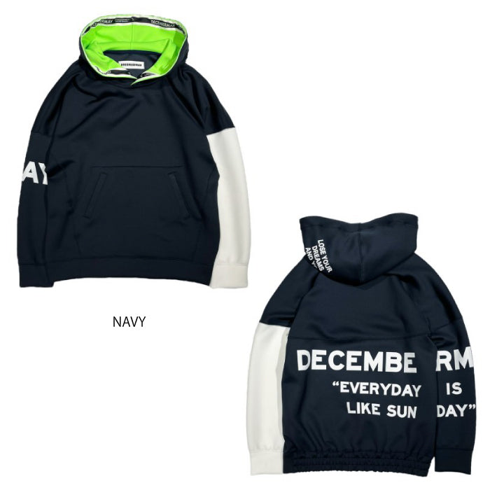 DECEMBERMAY ディセンバーメイ メンズ レディース Double knit Unisex Hoody プルオーバー フーディー  4-212-1203