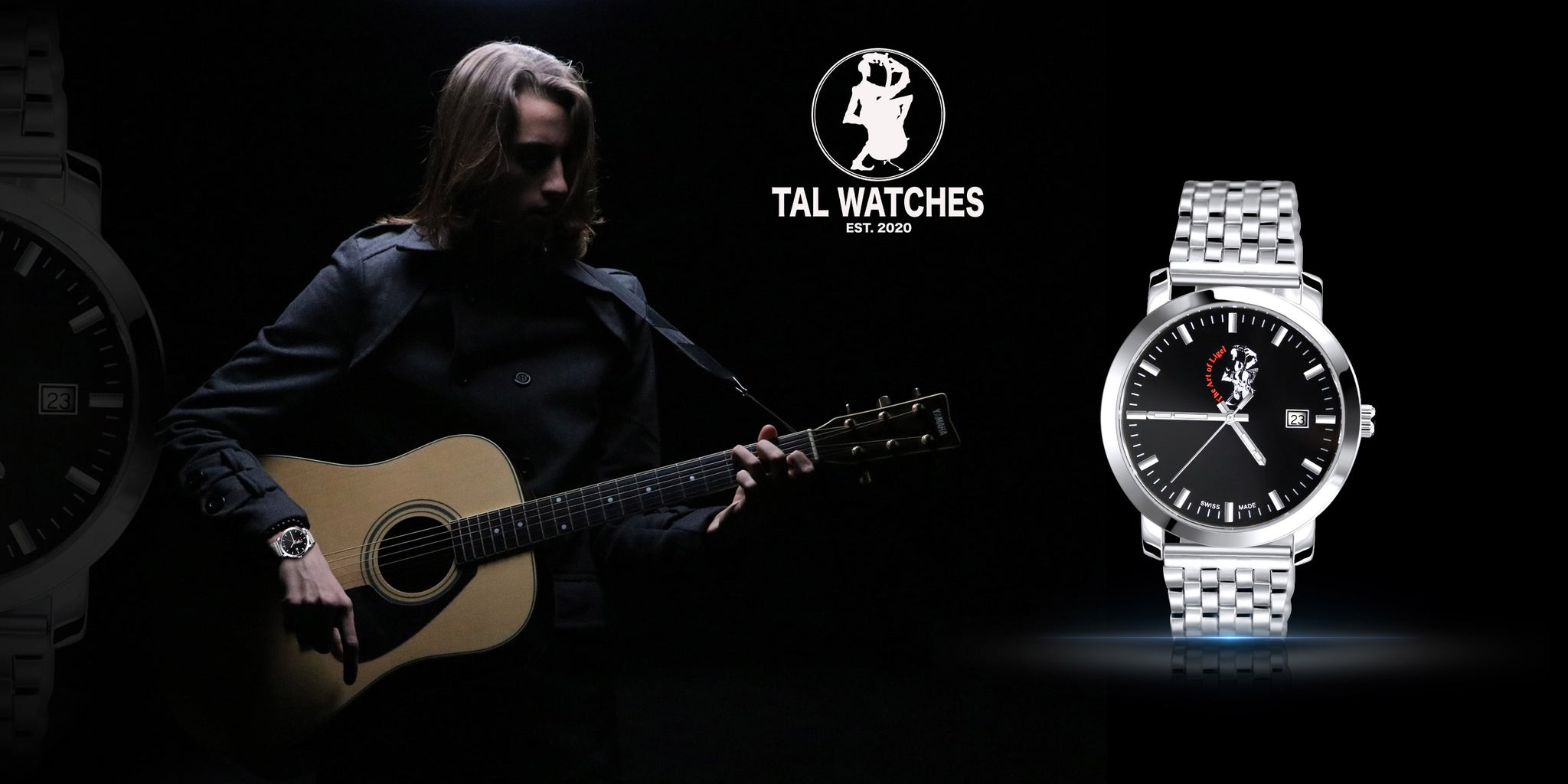 TAL Gentleman's Timepiece - Stainless Steel Classic Black Dial