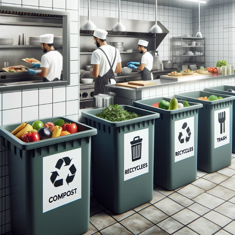 How to Properly Store Trash and Recyclables for Food Handlers