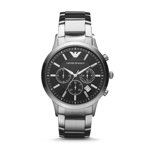 Emporio Armani Three-Hand Date Stainless Site Hong Steel Authentic Designer Kong – Station® - Official Watch Watch Smartwatches AR11338 Watches, & for Jewelry