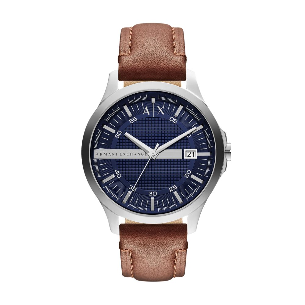 Armani Exchange Three-Hand Date Brown Leather Watch AX2133 – Watch Station®  - Hong Kong Official Site for Authentic Designer Watches, Smartwatches &  Jewelry