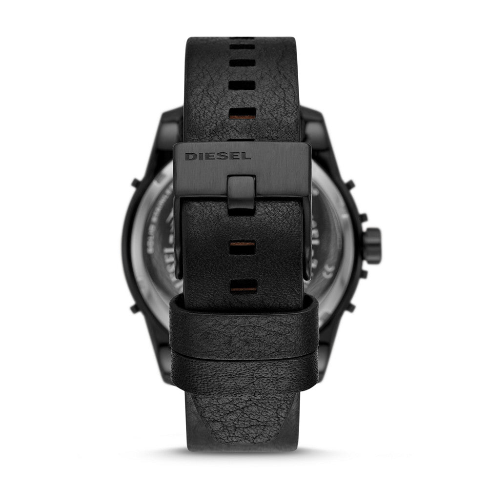 Diesel Mega Chief Analog-Digital Black Nylon and Silicone Watch