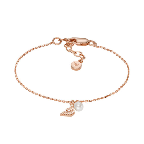 Emporio Armani Peach Mother of Pearl Chain Bracelet EG3564221