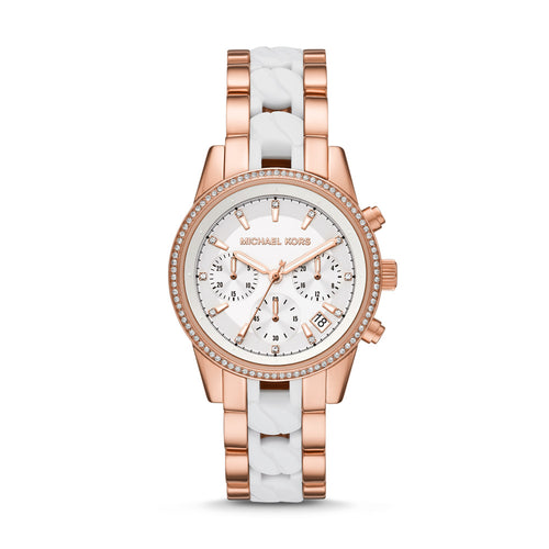 Michael Kors Ritz Chronograph Rose Gold-Tone Stainless Steel Watch MK7 –  Watch Station® - Hong Kong Official Site for Authentic Designer Watches,  Smartwatches & Jewelry