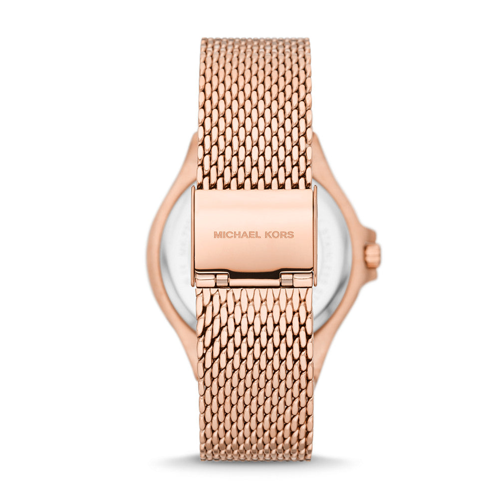 Michael Kors Lennox Three-Hand Rose Gold-Tone Stainless Steel Mesh Wat –  Watch Station® - Hong Kong Official Site for Authentic Designer Watches,  Smartwatches & Jewelry