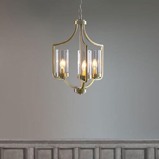 Laura Ashley Carson Cut Glass & Antique Brass 5 Light Chandelier