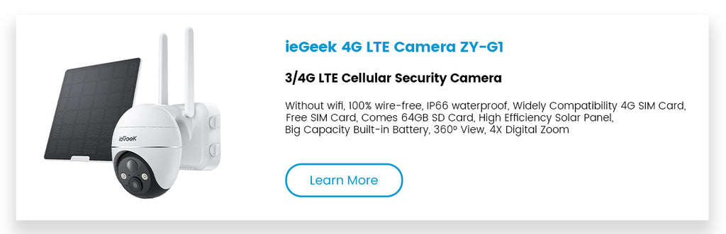 ieGeek 4G LTE Camera ZY-G1 - (Discount: $110 Off)