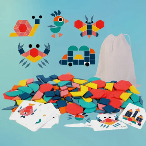 Quebra-cabeças crianças prées-escolar Shape Shape Puzzle, shape