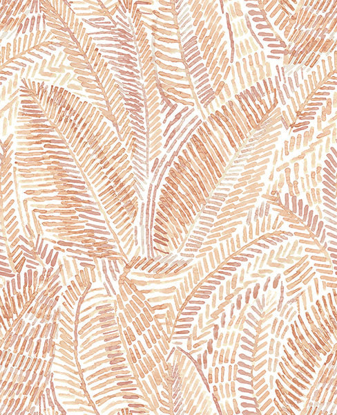 Ronald Redding 24 Karat Laurel Leaf Ogee Wallpaper - Grey