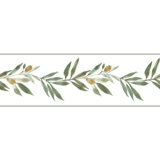 Olive Branch Wallpaper Border Image 1