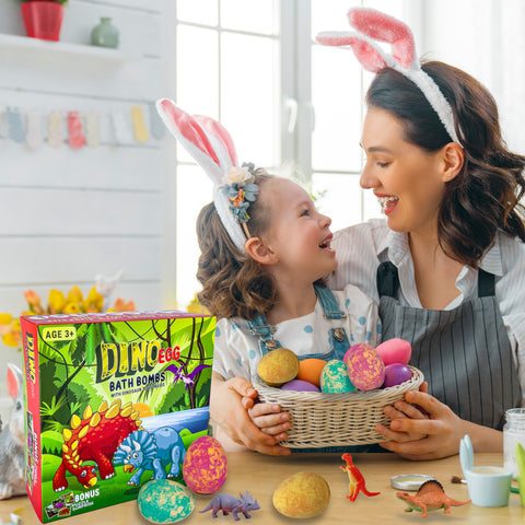 Perfect Easter gift with hidden dinosaur toys inside