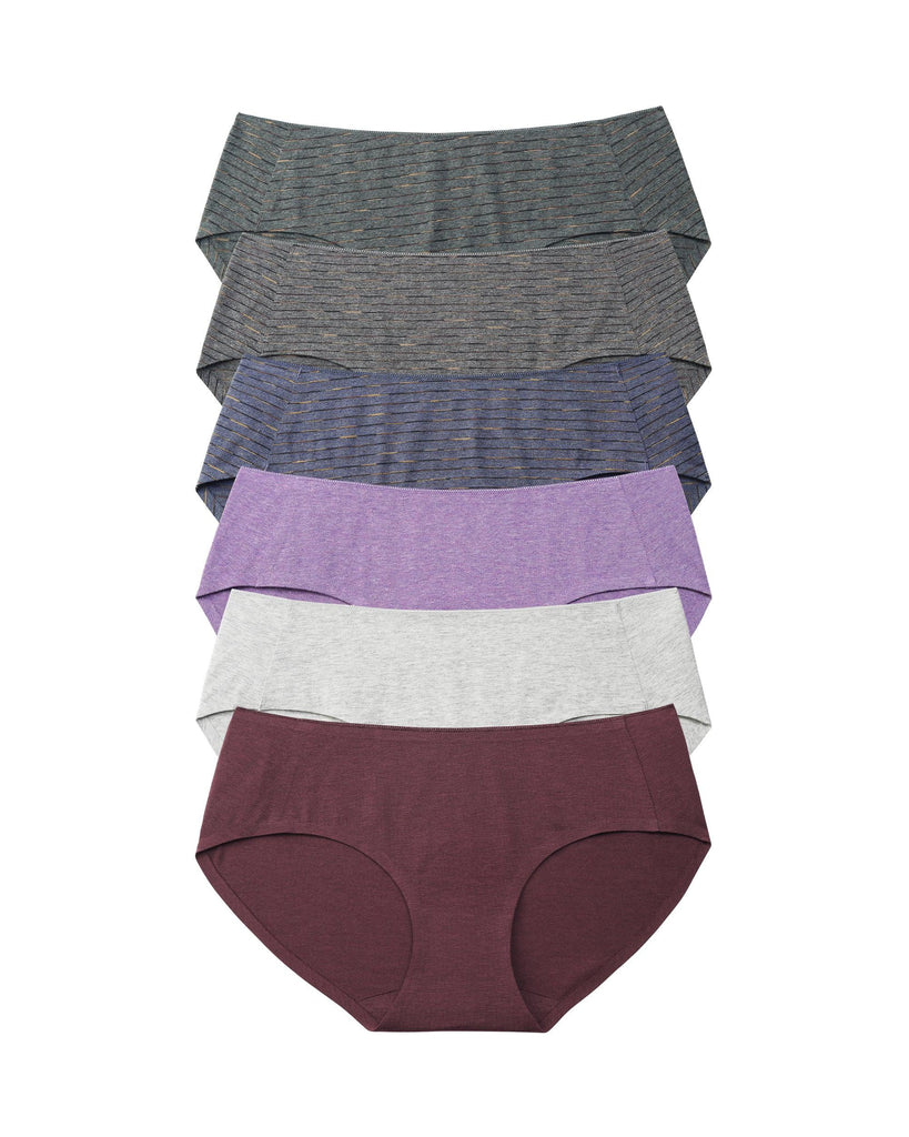 Womens Seamless Cotton Briefs 6 Pieces Pack - ALTHEANRAY