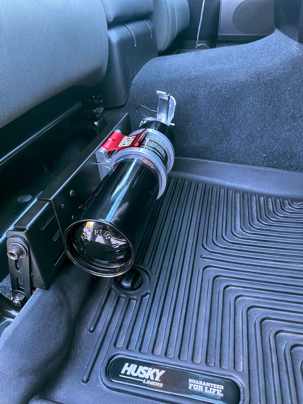 2014-2021 Toyota Tundra Fire Extinguisher installation