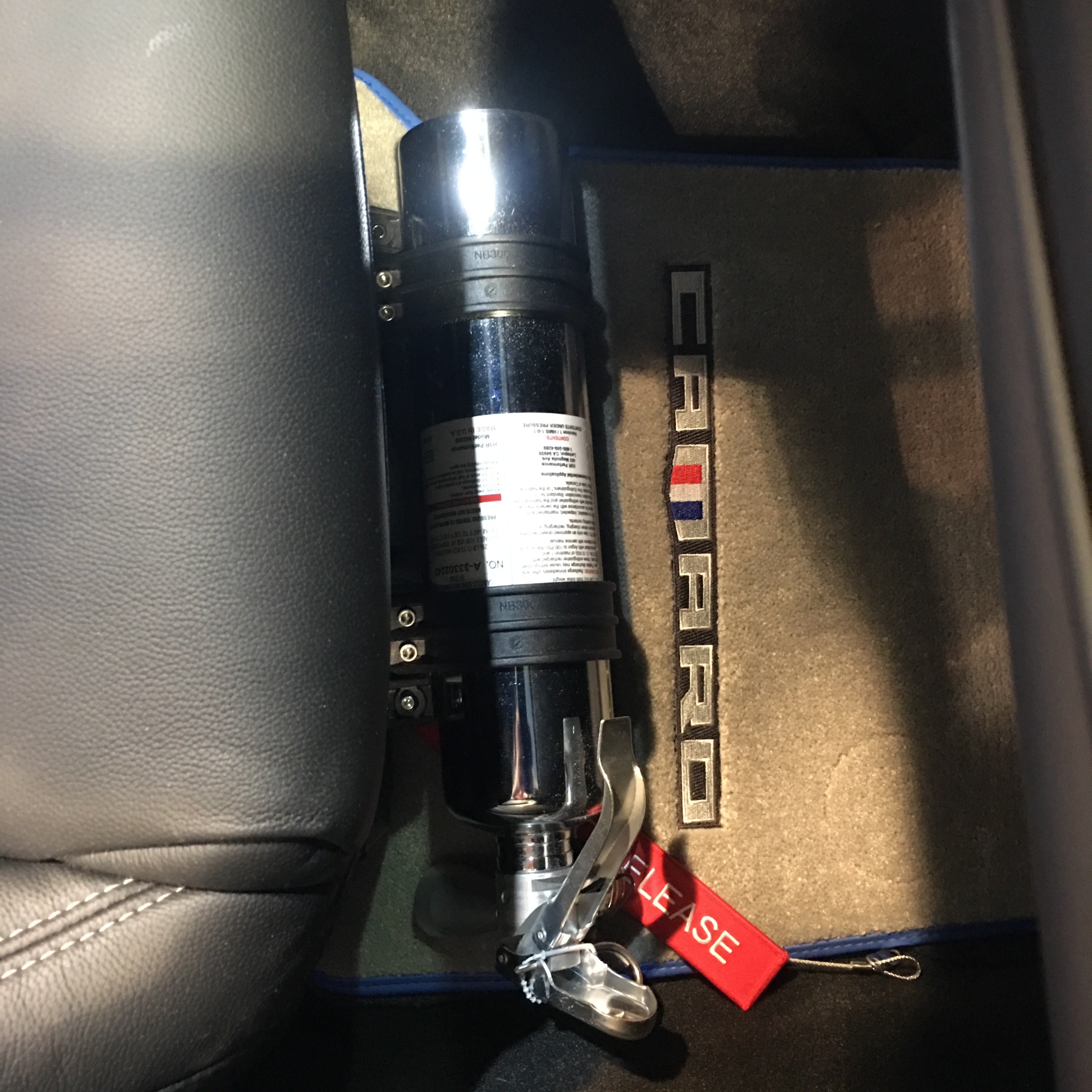 Vehicle Seat Fire Extinguisher Mount - SM01BK