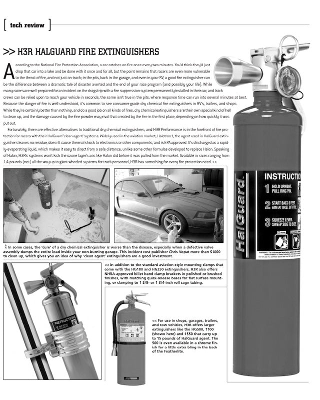Garage fire extinguisher