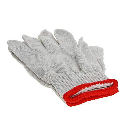 red cotton gloves