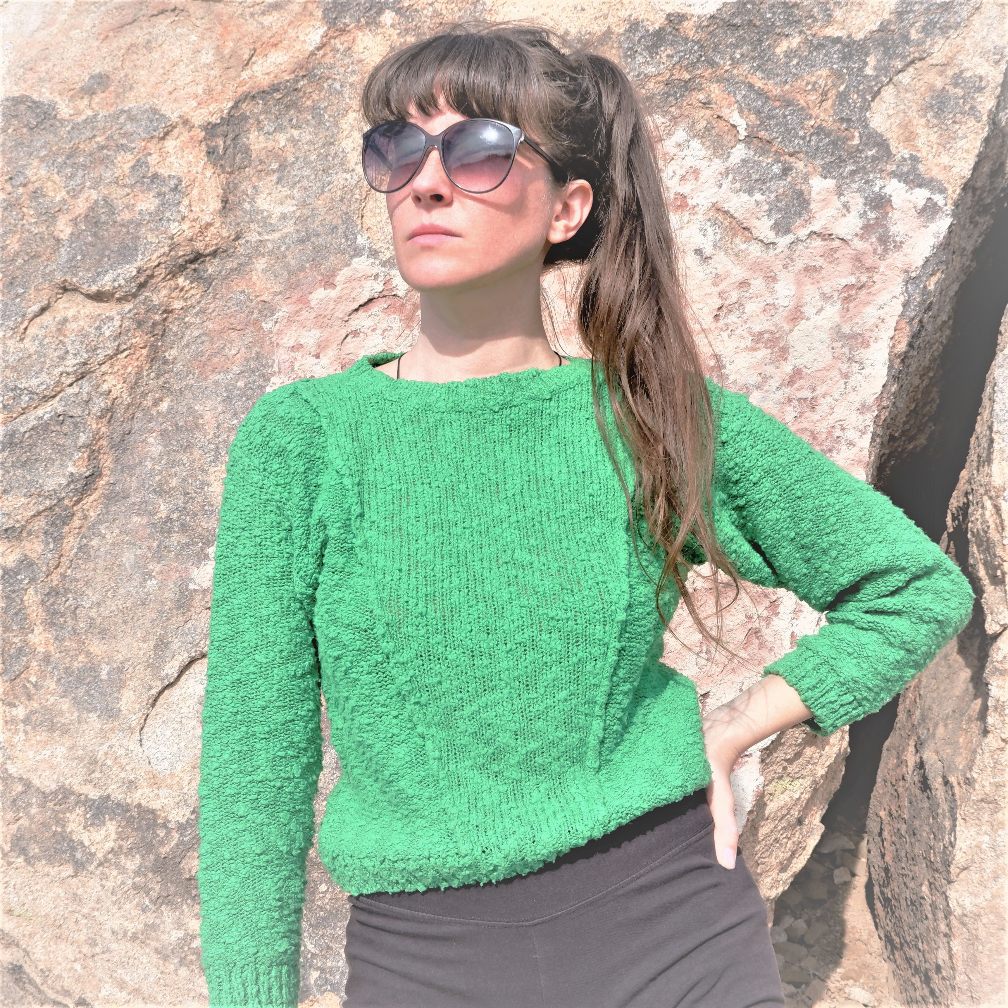 kelly green sweater