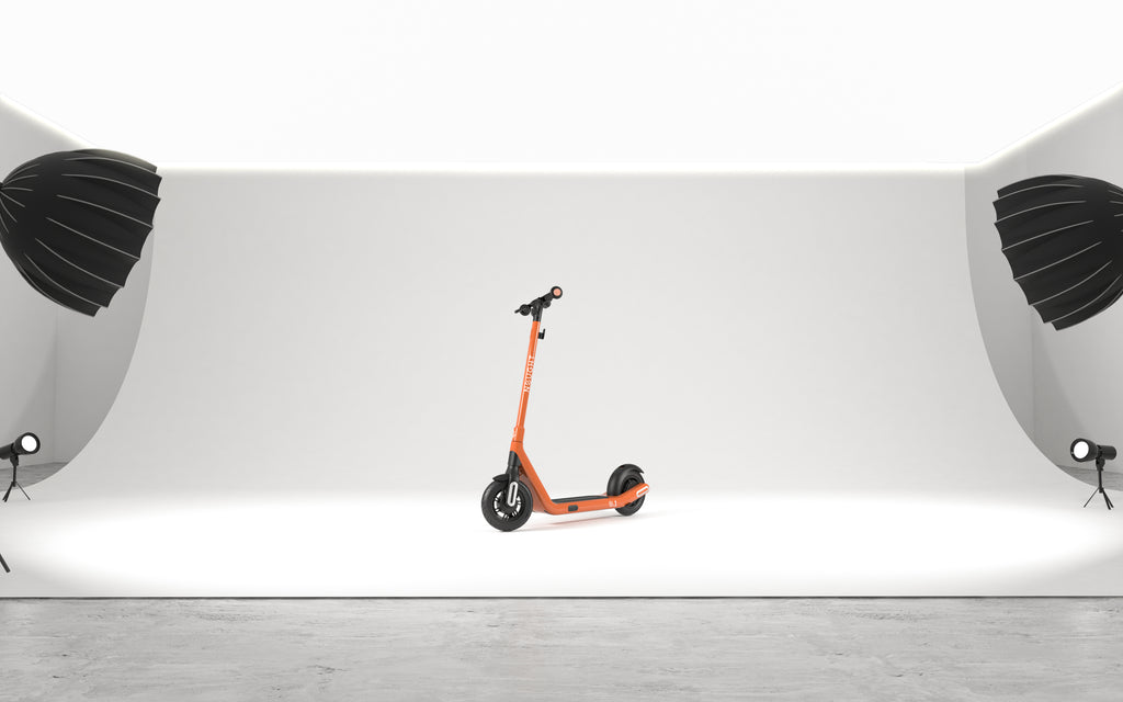 nought e-scooter in new dawn orange