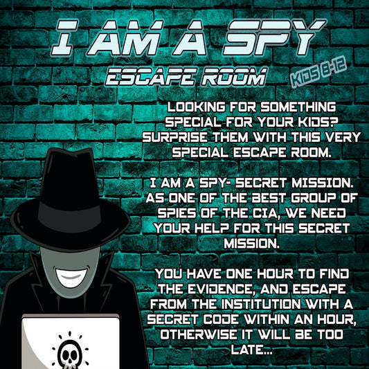 Escape Room The Game, Escape Your House: Spy Team Fun Strategy Juego de  mesa familiar, para niños de 8 años en adelante