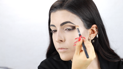 6º paso maquillaje malefica