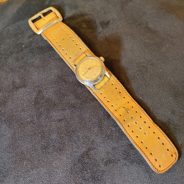 Tasty Timex! Vintage Timex Manual Waterproof Watch Works 1960's Fat Le –  