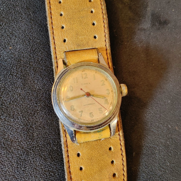 Tasty Timex! Vintage Timex Manual Waterproof Watch Works 1960's Fat Le –  