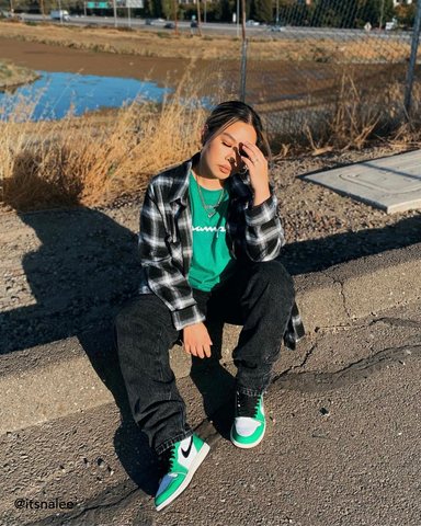 How to style Jordan 1 High Lucky Green @itsnalee