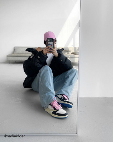 Hoe te stylen jordan 1 Low travis scott fragment