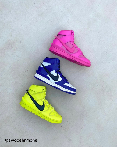 The Nike Dunk High Ambush colorways