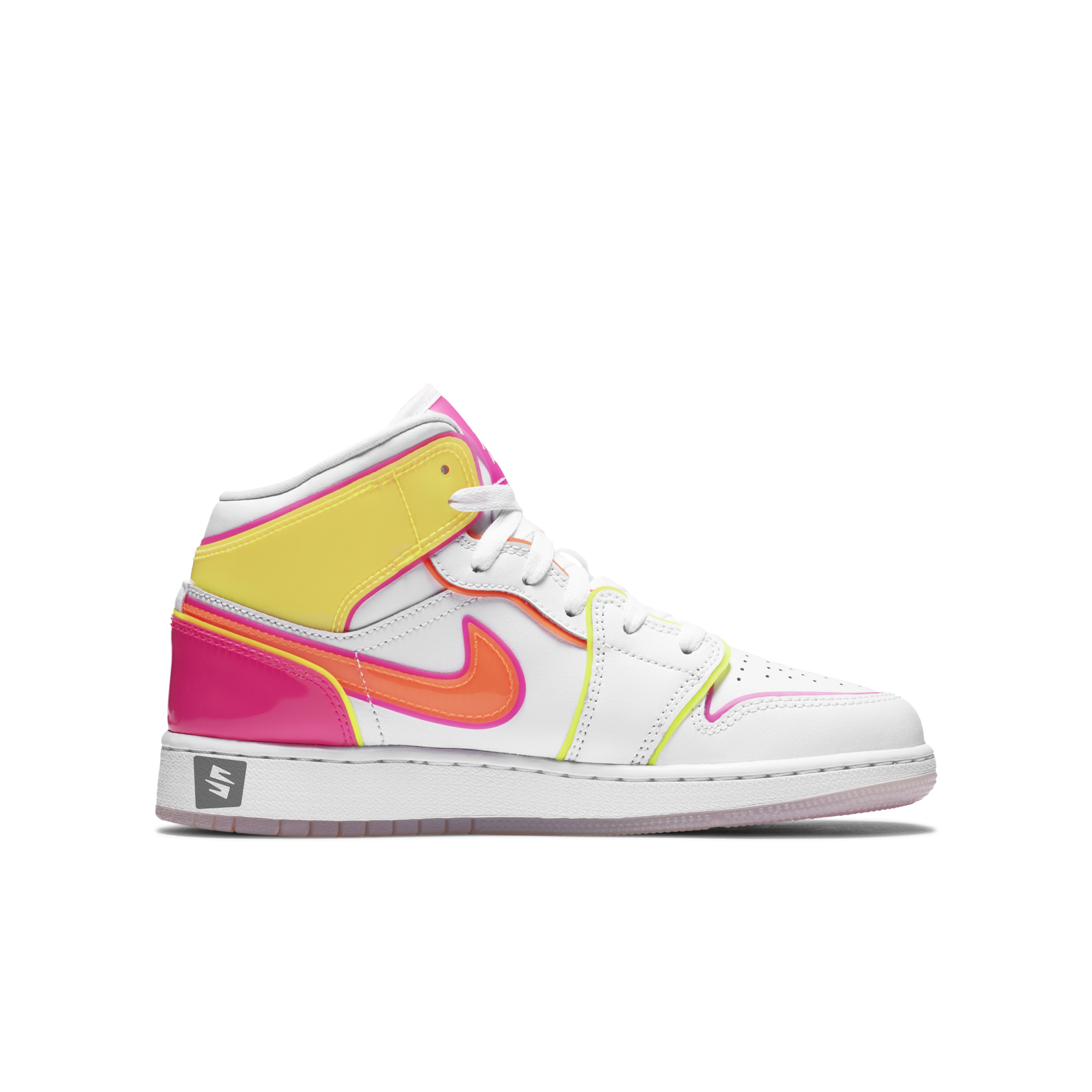 Air Jordan 1 Mid Edge Glow (GS) – Sneakin