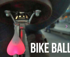 Bike reflectors shaped like balls